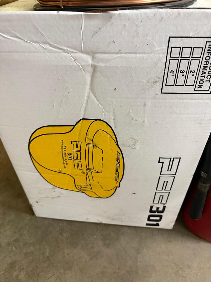 Used LOT W/ (1) 500 FT. SPOOL OF CU BARE 8 SOL SD 500S COPPER WIRE, (1) PCC301 ENVIRONMENTAL DRIP POT, (4) FIRE EXTINGUISHERS