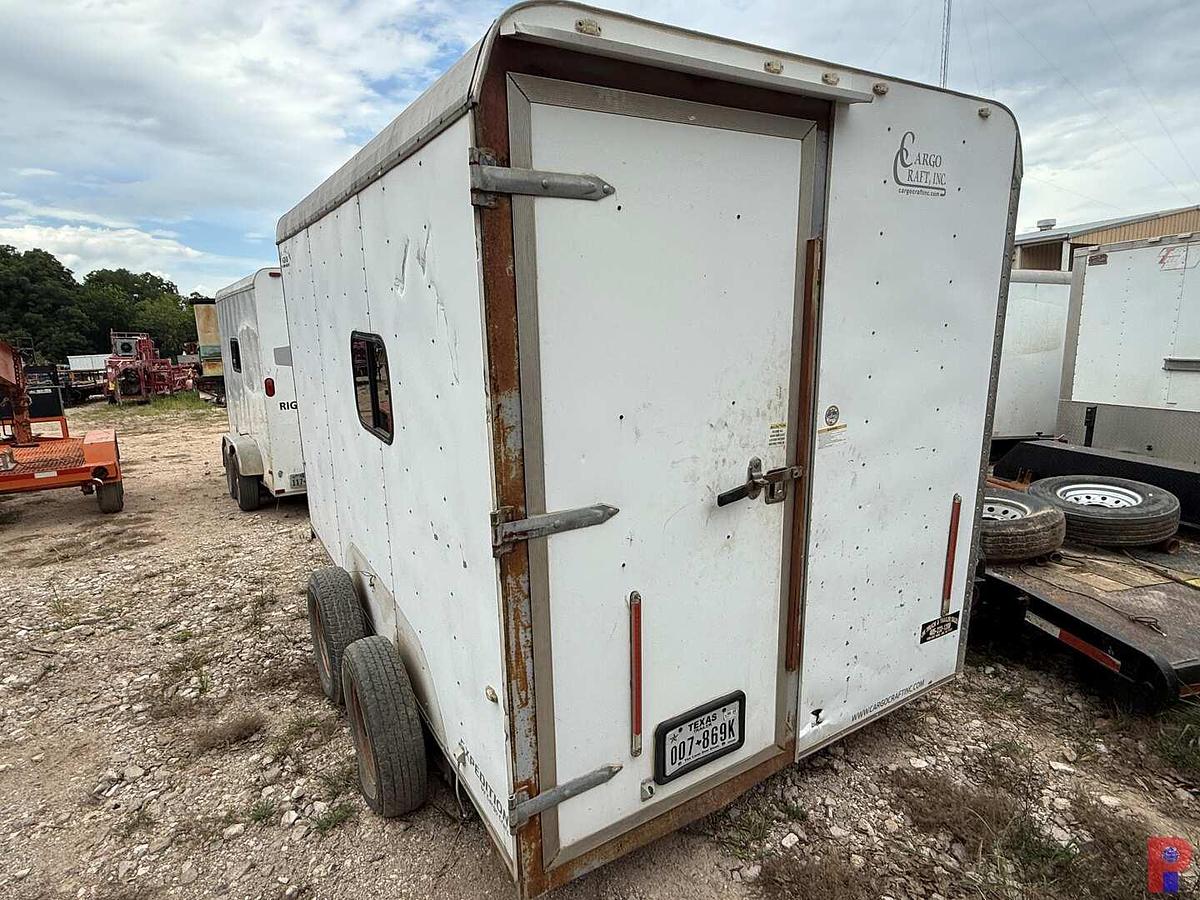 Used 2018 CARGO CRAFT 12’ T/A BUMPER PULL CREW / DOGHOUSE TRAILER