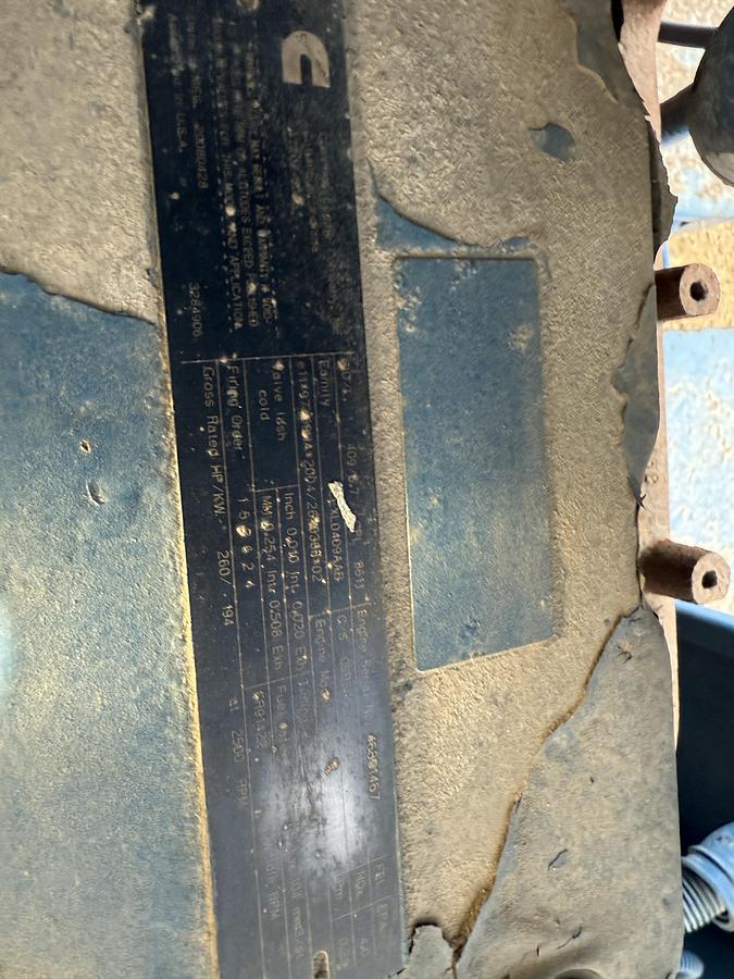 Used GARDNER DENVER TEE 5K WP TRIPLEX WELL SERVICE PUMP, SKIDDED