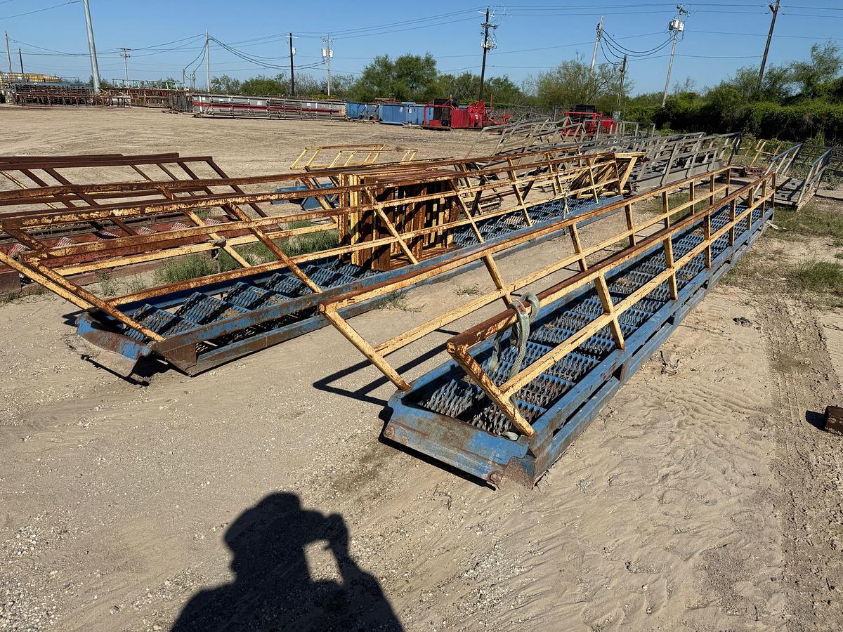 Used (2) 27’ STEEL RIG LADDERS