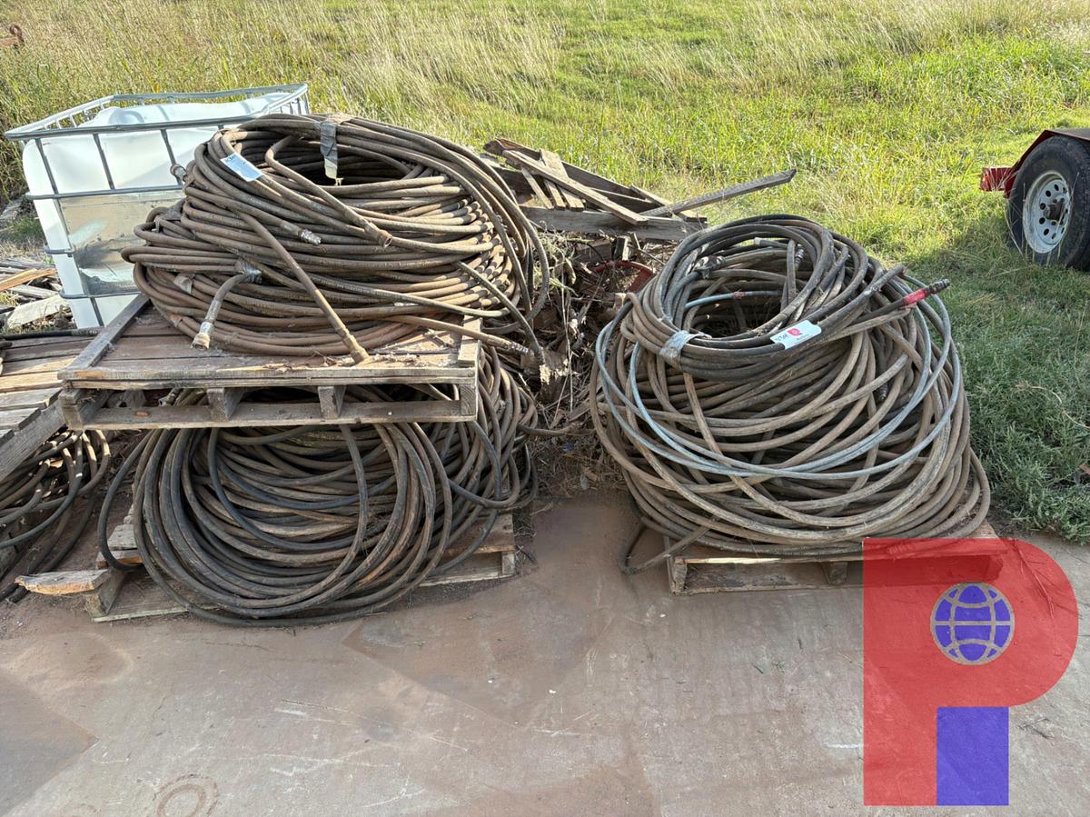 Used (3 PALLETS) OF 1/2” & 3/4” HYDRAULIC HOSE