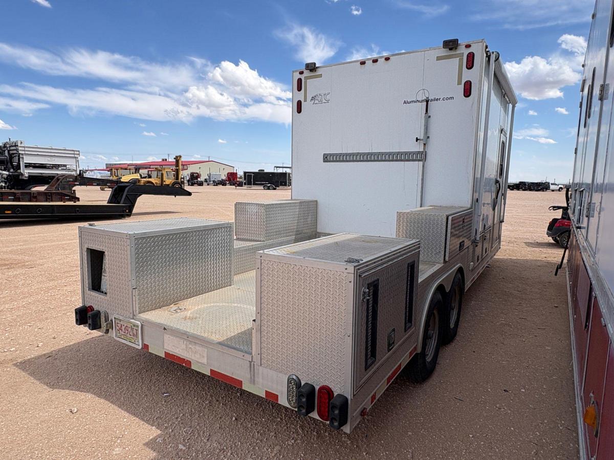 Used 2007 ALUMINUM TRAILER COMPANY 30’ X 100” T/A GOOSENECK DOGHOUSE TRAILER