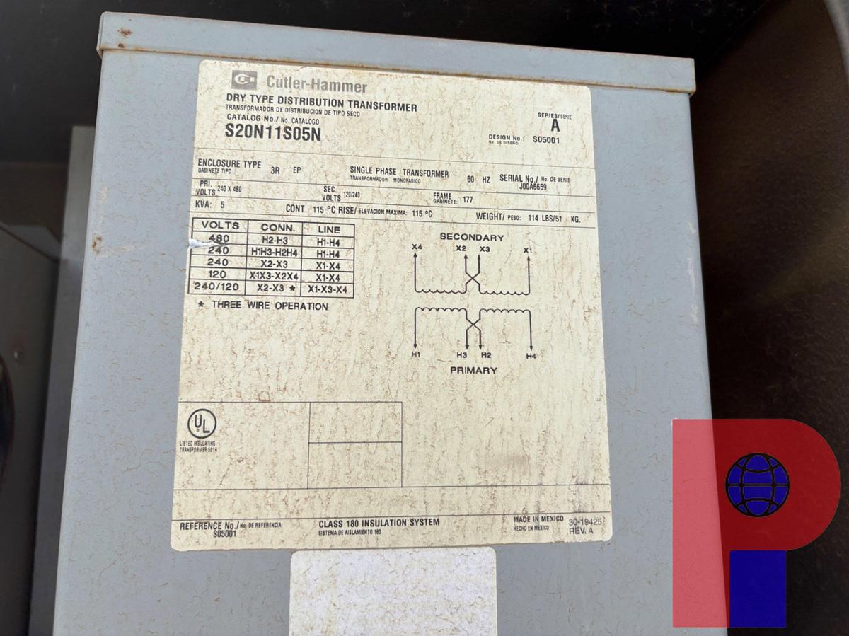 Used STAMFORD 100KW 3-PHASE AC GENERATOR P/B: 8-CYLINDER NATURAL GAS ENGINE