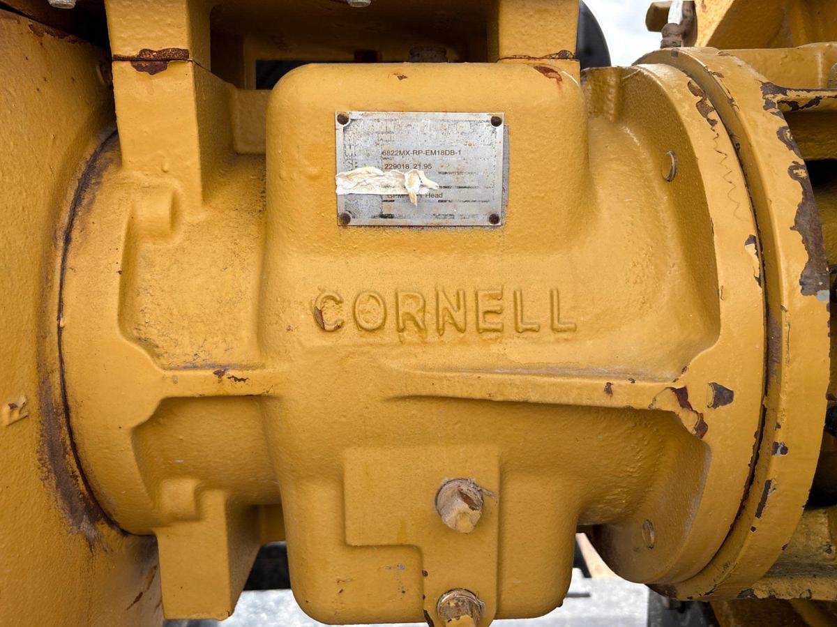 Used Cornell D6875-2 6x8 water transfer pump mtd on t/a bumper pull trailer