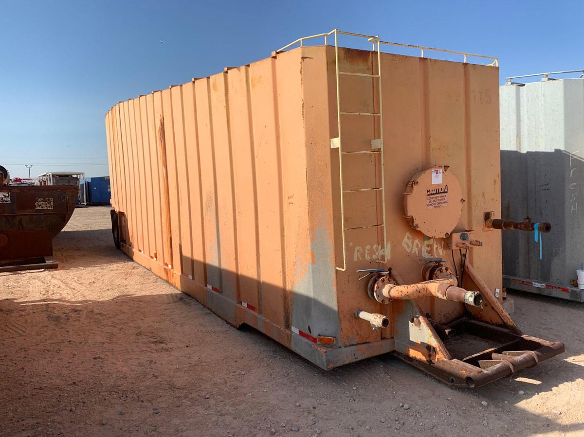 Used 40’ L x 8’ W x 13’ T 685bbl Rolling Frac Tank
