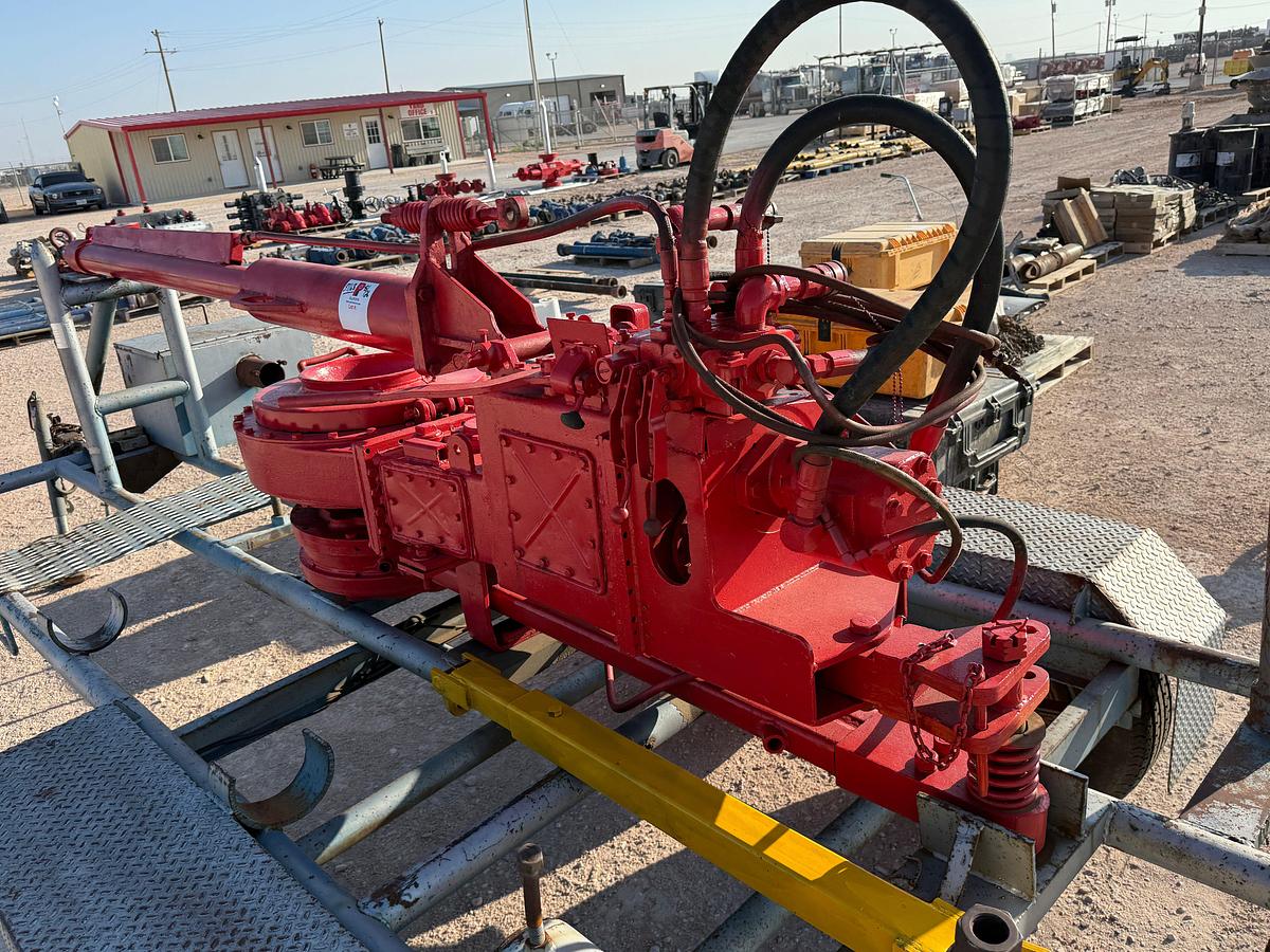 Used FOSTER 54-02 SIZE 2-3/8” - 8-5/8” HYD POWER TONG W/ BACK-UP, TONG CYL, TRANSPORT TRAILER