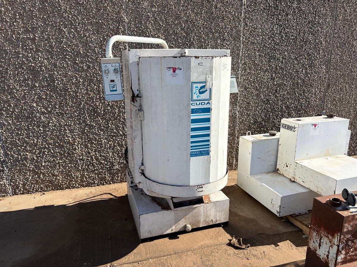 Used Cuda corporation model H2O-II spray wash cabinet