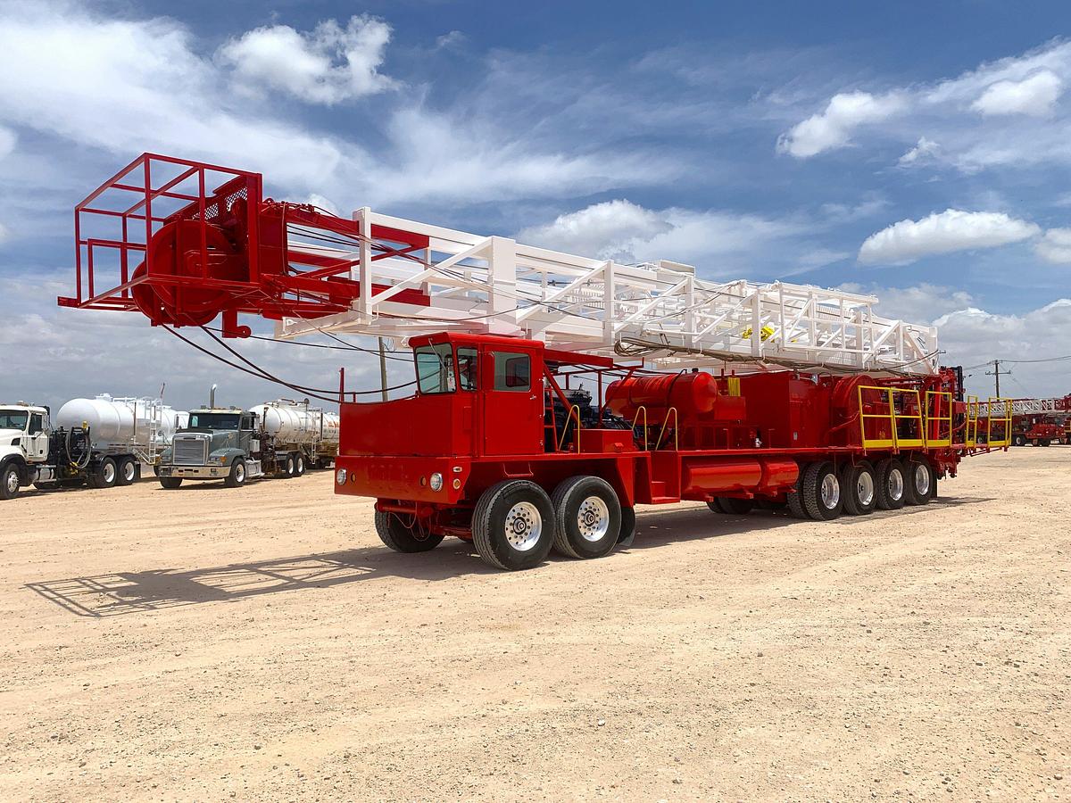 Used 2007 RIGTECH DD 6 AXLE WELL SERVICE RIG (104-250K MAST, 2019 CAT IV)