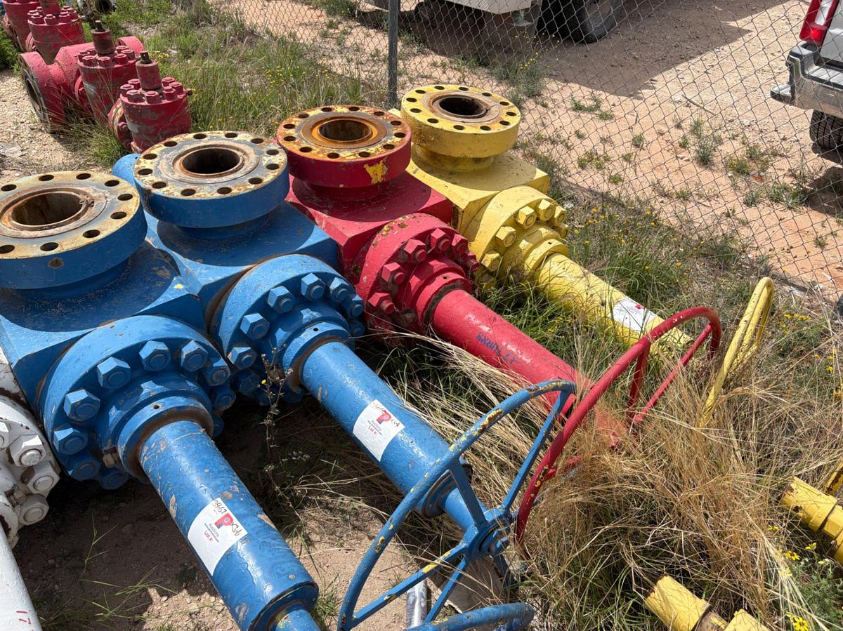 Used (3x$) (3) 7-1/16” 10k frac valves