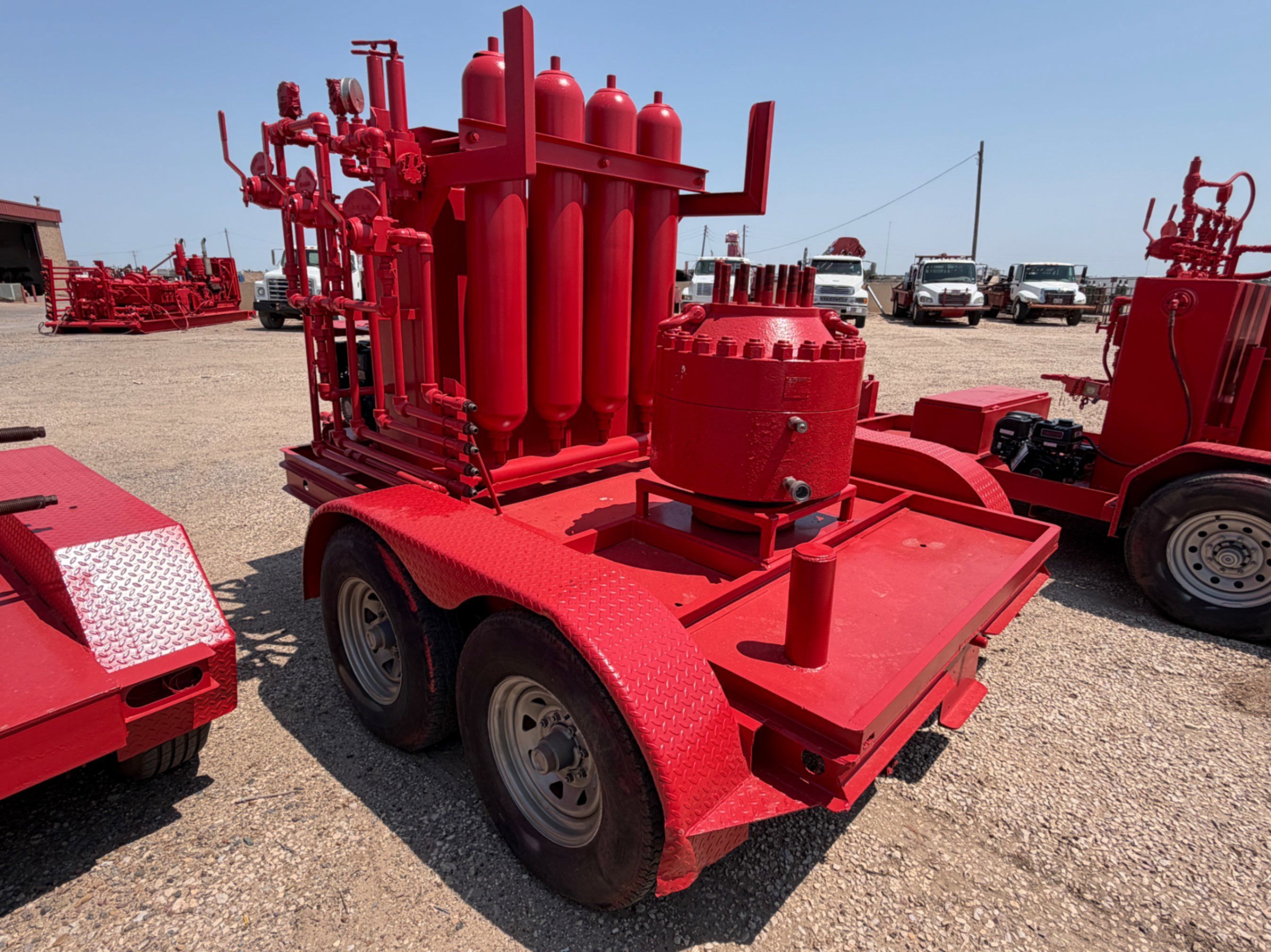Used 3 Station 4 Bottle Closing Unit Trailer w/ Annular BOP