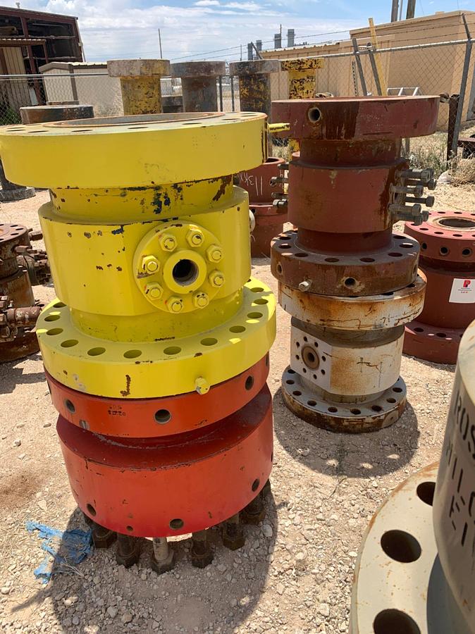 Used (6x) Assorted Multi Bolt Casing Spools