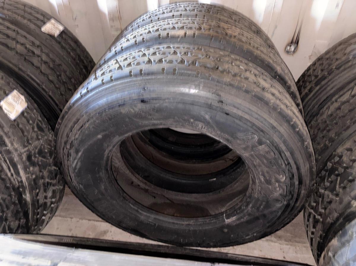 Used (8) 11R24.5 tires