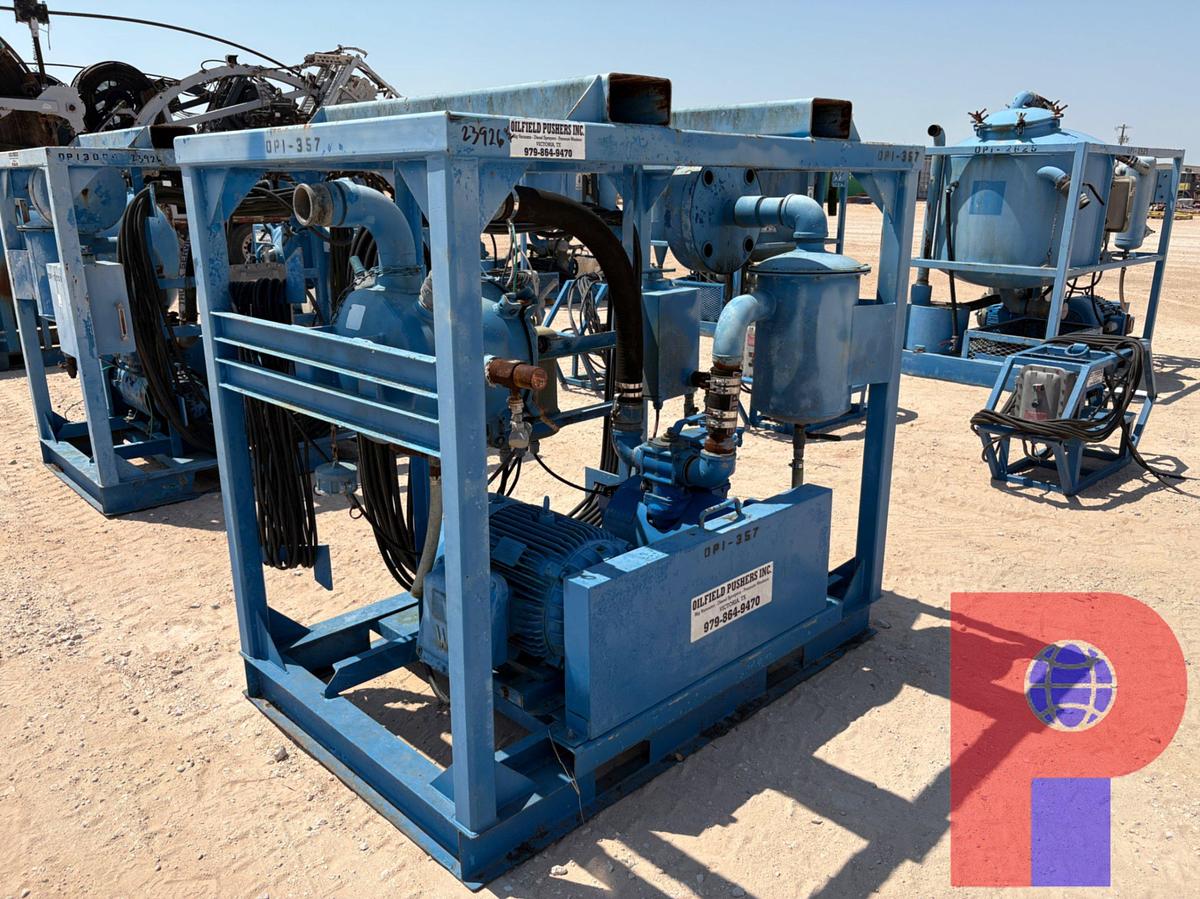 Used NATIONAL VACUUM EQUIPMENT 30HP PORTABLE VACUUM UNIT