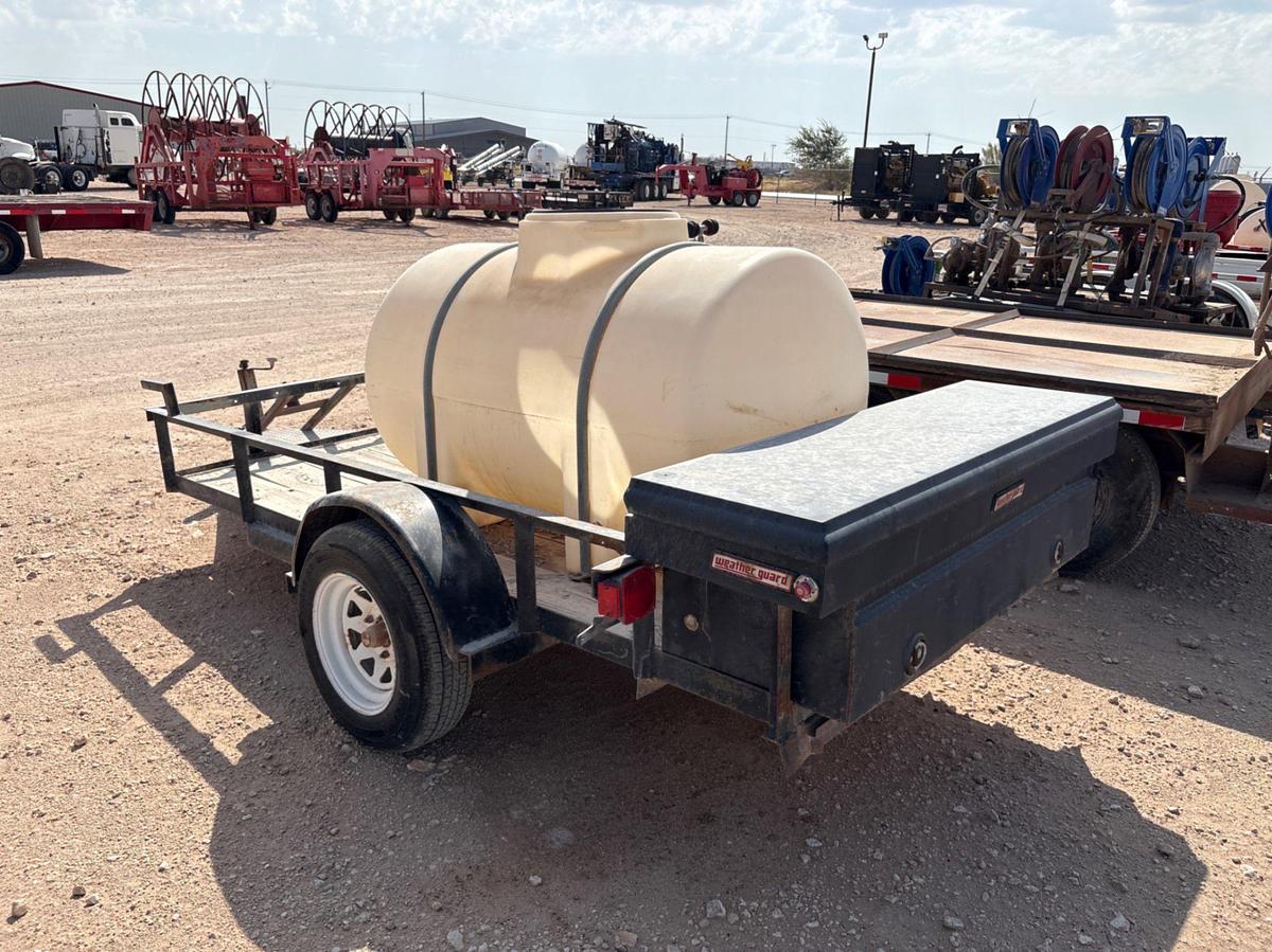 Used SHOPBUILT 10’ x 5’ s/a bumper pull utility trailer