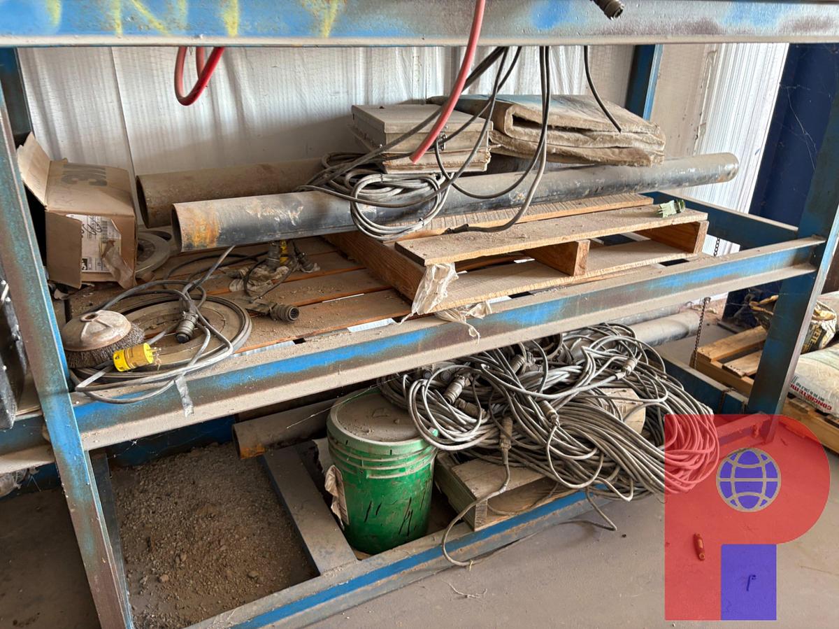 Used 14’ X 3’ X 57” SHELVING W/ CONTENTS