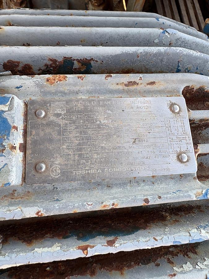 Used (3) skidded air compressor units, incomplete