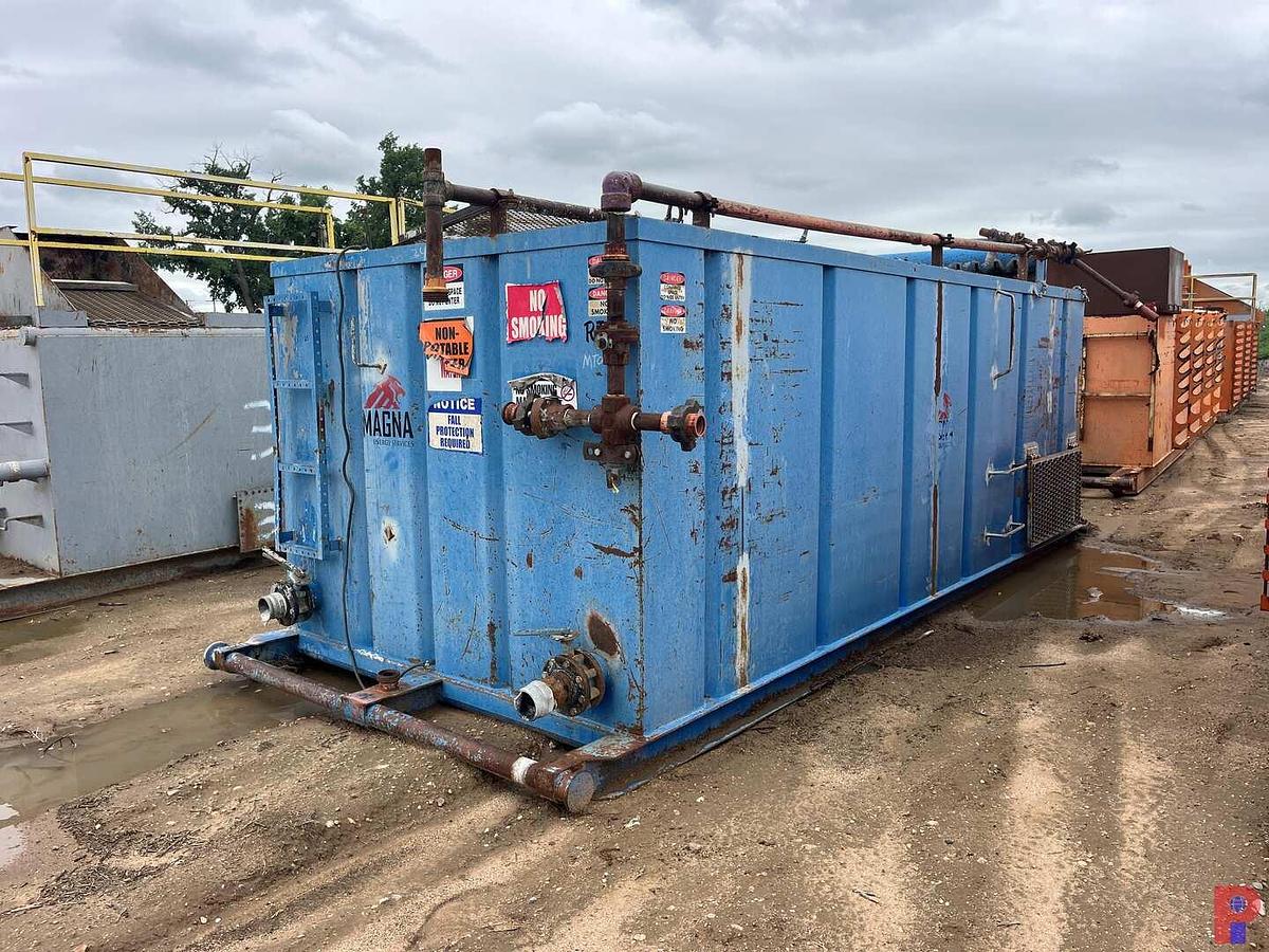 Used 22X8X6H CRIMPED STEEL REVERSE PIT W/ GAS BUSTER