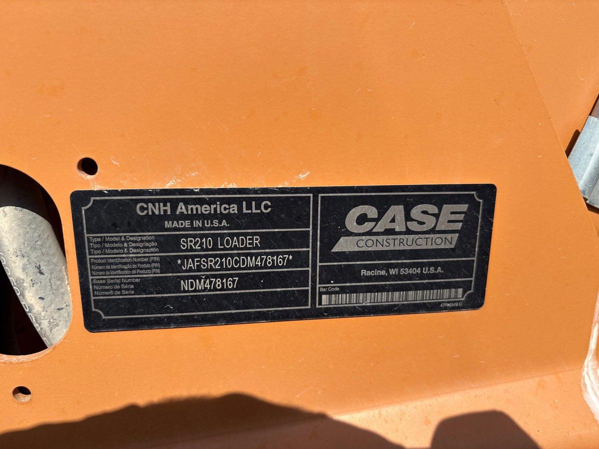 Used CASE SR210 SKID STEER LOADER