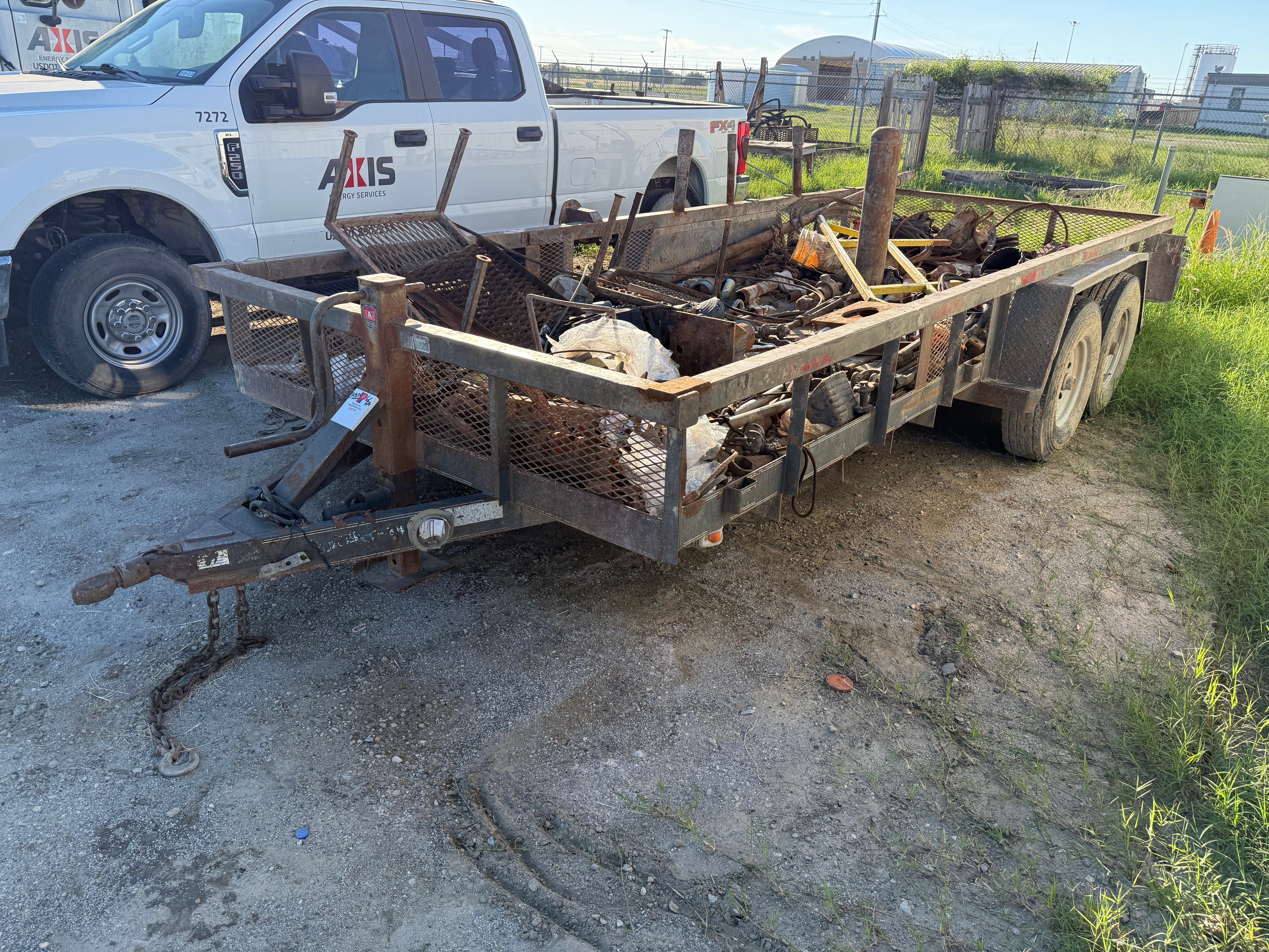Used 2008 TEXAS BRAGG 18’ X 82” T/A BP UTILITY BOP TRAILER
