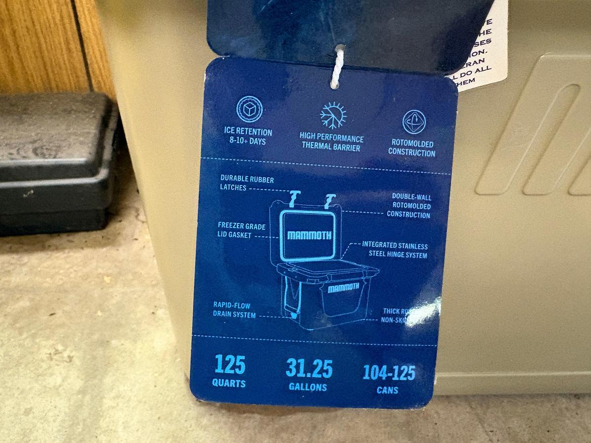 Used UNUSED Mammoth 125qt cooler