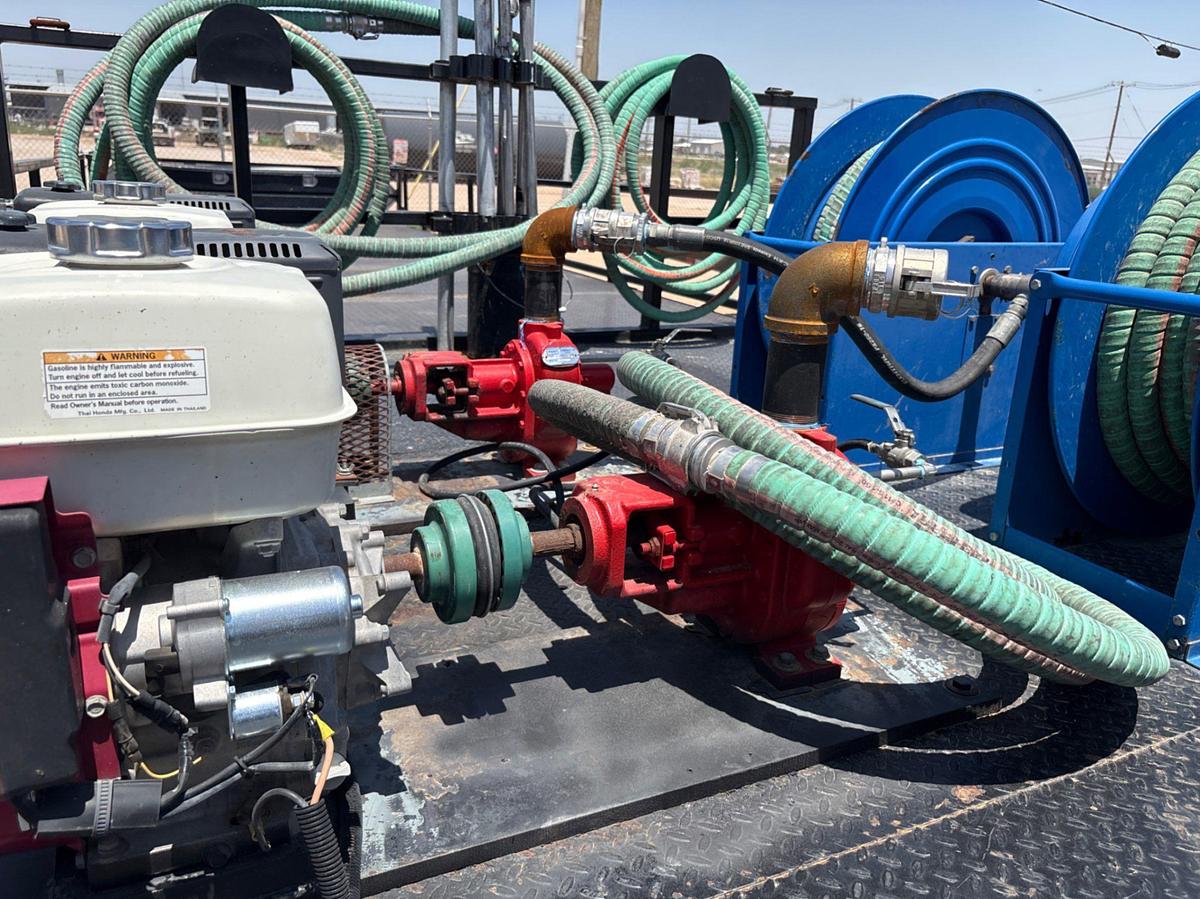 Used 2022 LOAD TRAIL 30’ X 102” T/A GOOSENECK CHEMICAL PUMP TRAILER
