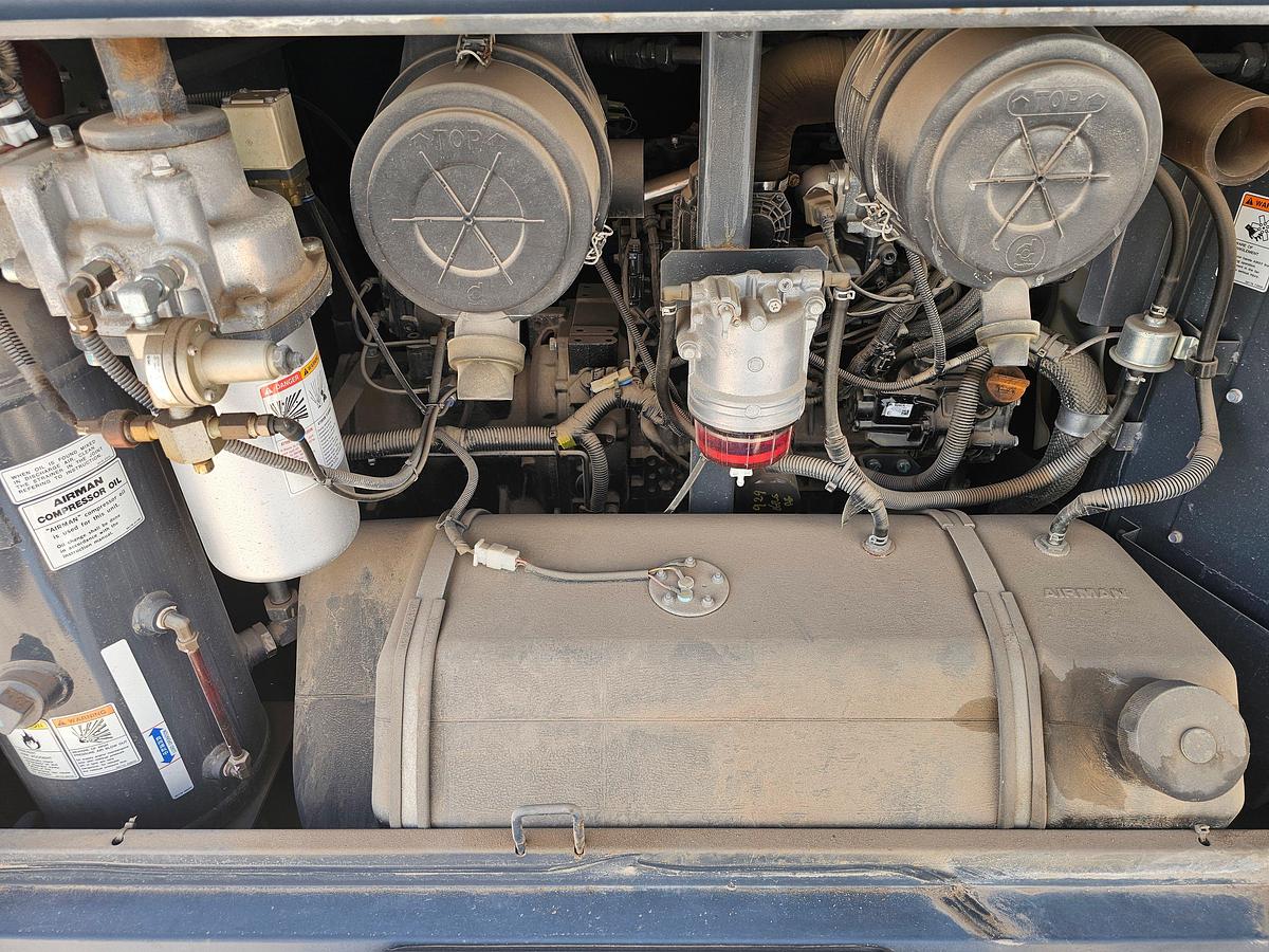 Used 2021 ALLIANCE NORTH AMERICA AIRMAN PDS185S-6E1 S/A TOWABLE AIR COMPRESSOR