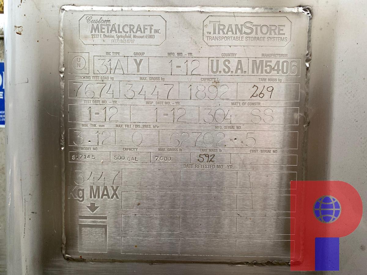 Used (4) METALCRAFT STAINLESS CONTAINERS