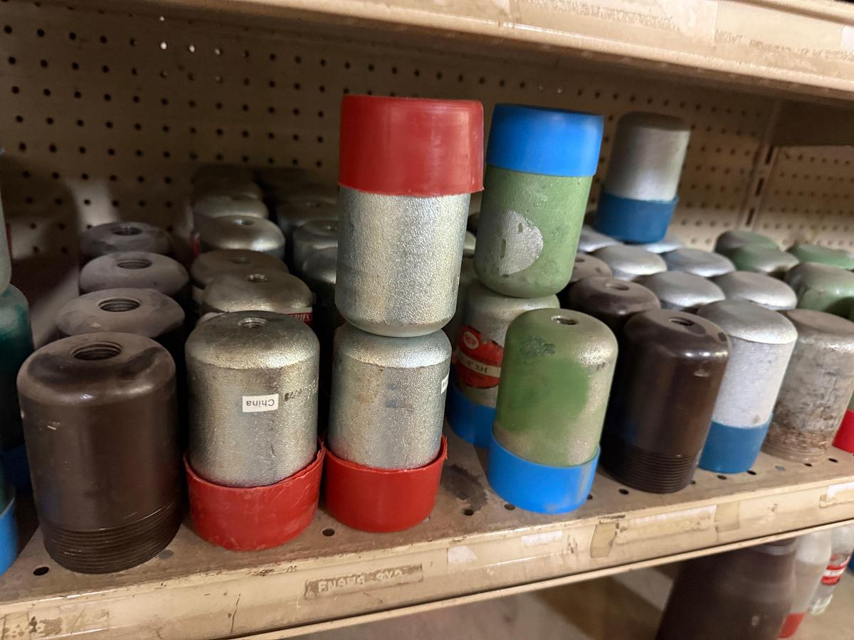 Used SECTION OF (150+) HEAVY WALL 1/2” THRU 6” PIPE SWAGES, & (7) BRASS GATE VALVES & CHECK VALVES