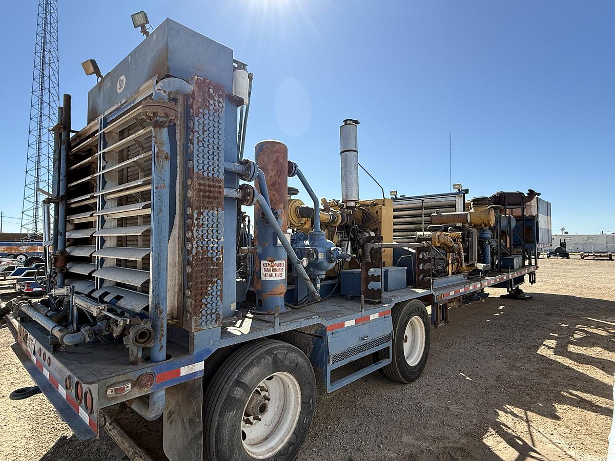 Used 2006 AIR FOAM UNIT P/B (3) CATERPILLAR ENGINES MTD ON PRECISION PUMP & COMPRESSOR T/A DROP DECK TRAILER