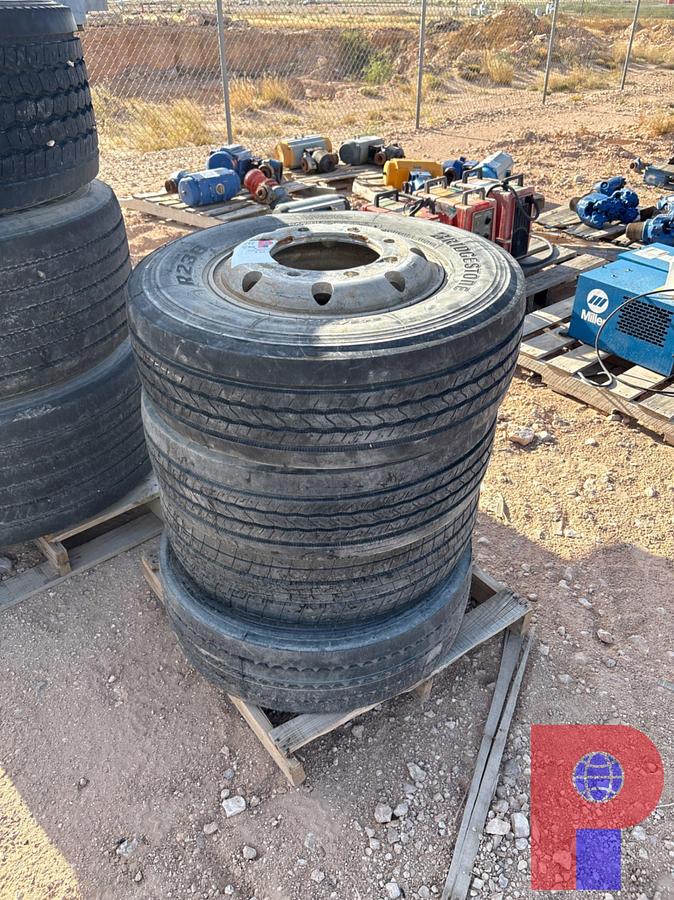 Used (4) 245/70R17.5 TIRES