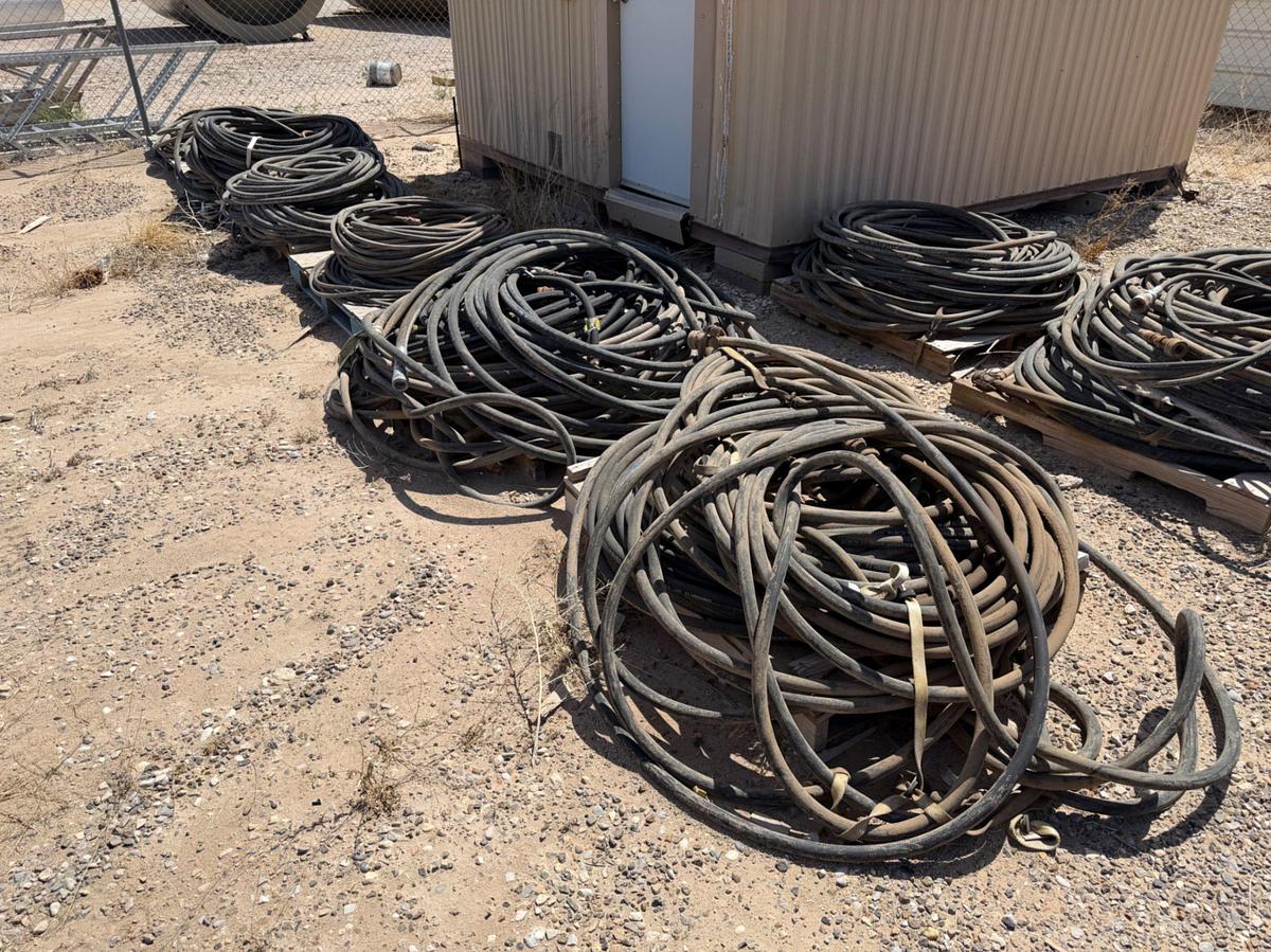 Used (15) pallets of High pressure hoses f/ accumulators / frac valves