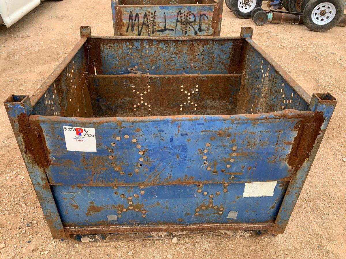Used 48” x 48” x 36” Metal Bin