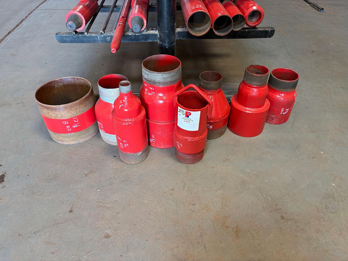 Used (8) assorted pipe swages, nipples, & lift nubbin