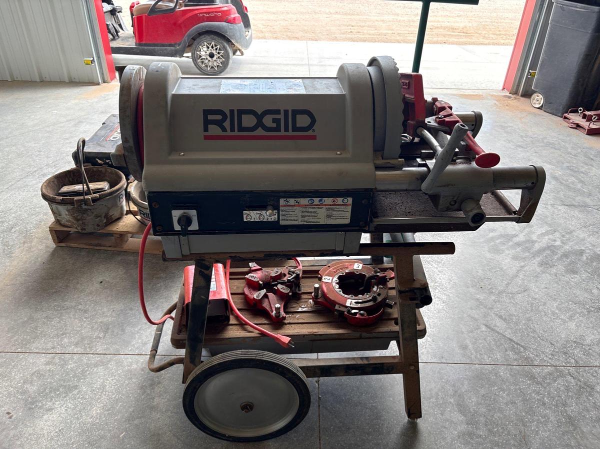 Used Ridgid 1224 pipe threading machine