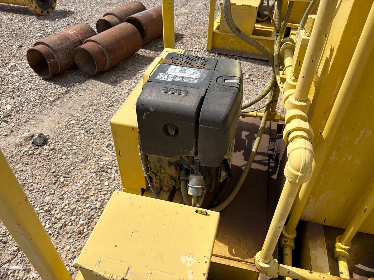 Used Meyer 4-station closing unit, skidded
