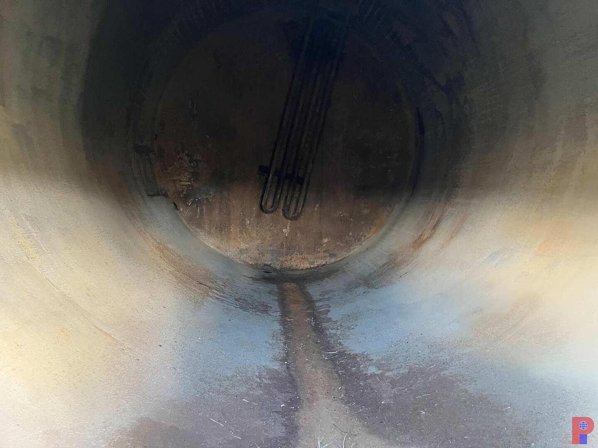 Used SKIDDED 12’DIAMETER X 20’H 400BBL VERTICAL STORAGE TANK