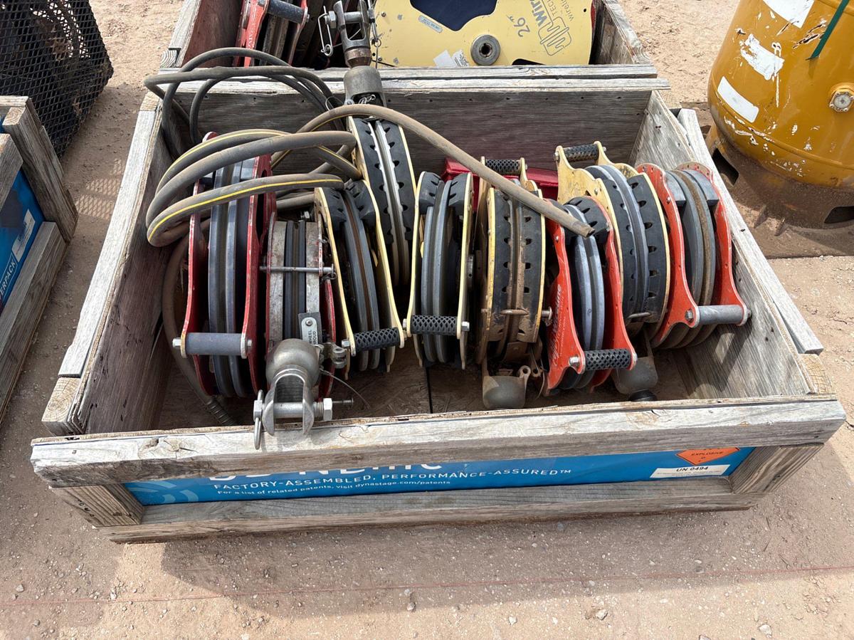 Used Crate of (8) 17” & (1) 22” wireline sheaves