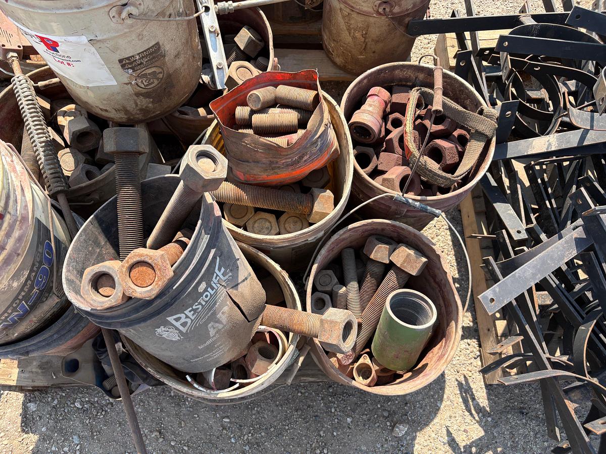 Used Pallet of assorted stud bolts & nuts