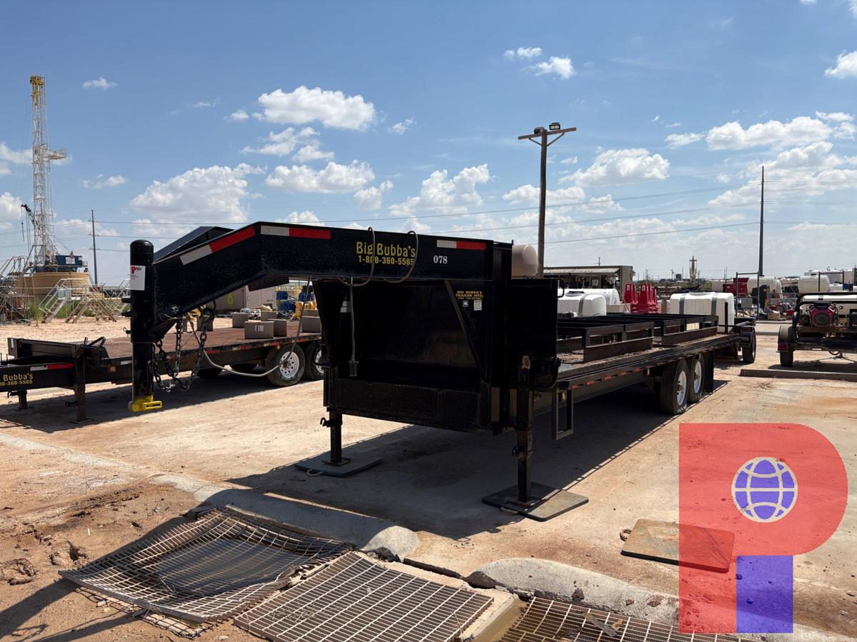 Used 2020 BIG BUBBA'S TRAILERS 24’ X 8’ T/A GOOSENECK TRAILER