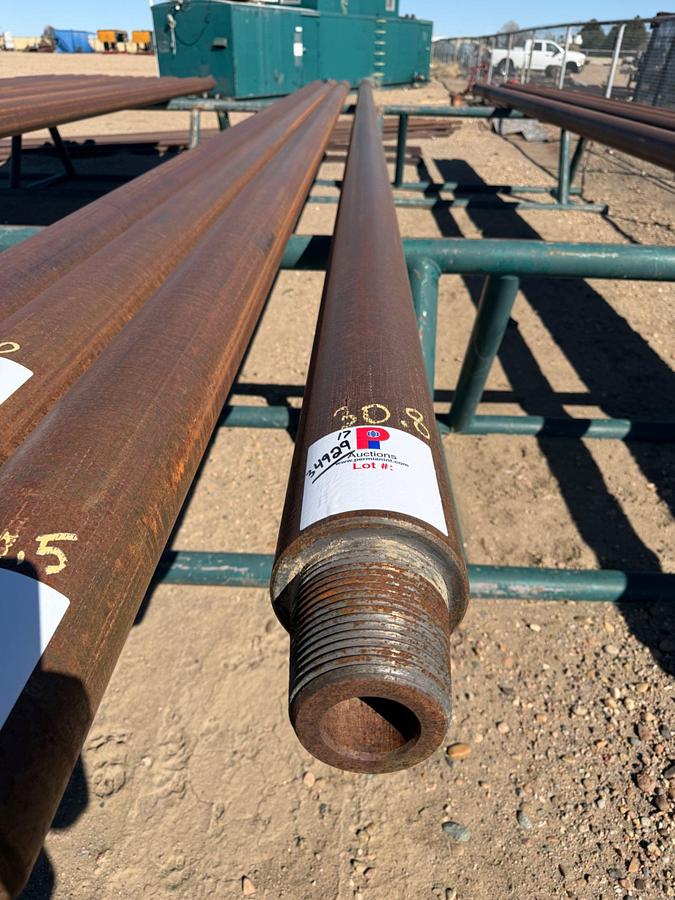 Used 6-1/4" OD X 2-1/4" ID X 30.8' L SGL. RECESS SLICK DRILL COLLAR W/ 4-1/2" XH CONN.