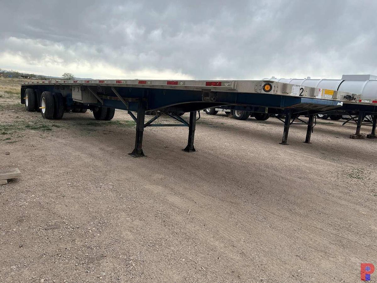 Used 2008 UTILITY TRAILER MFG. CO. 48’ TANDEM SPREAD AXLE FLATBED TRAILER