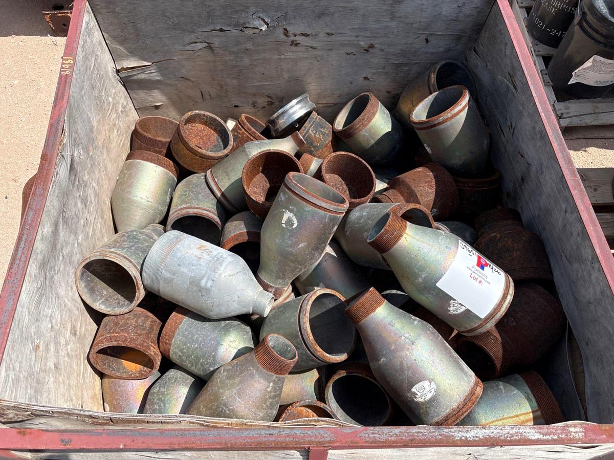 Used Crate of miscellaneous swages & victaulic adapters