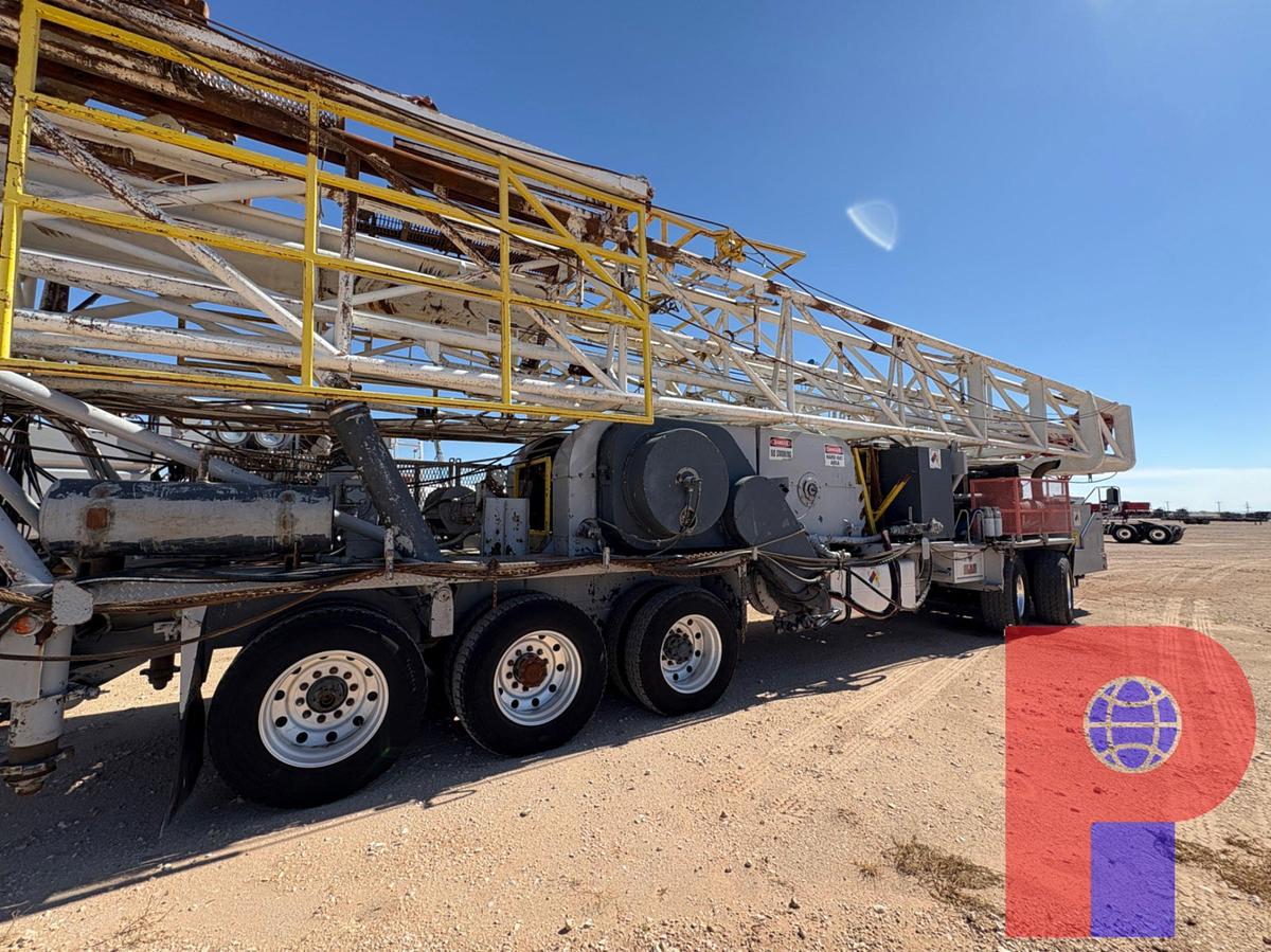 Used 2004 NOV/FRANKS 550 5-AXLE DOUBLE DRUM WELL SERVICE RIG