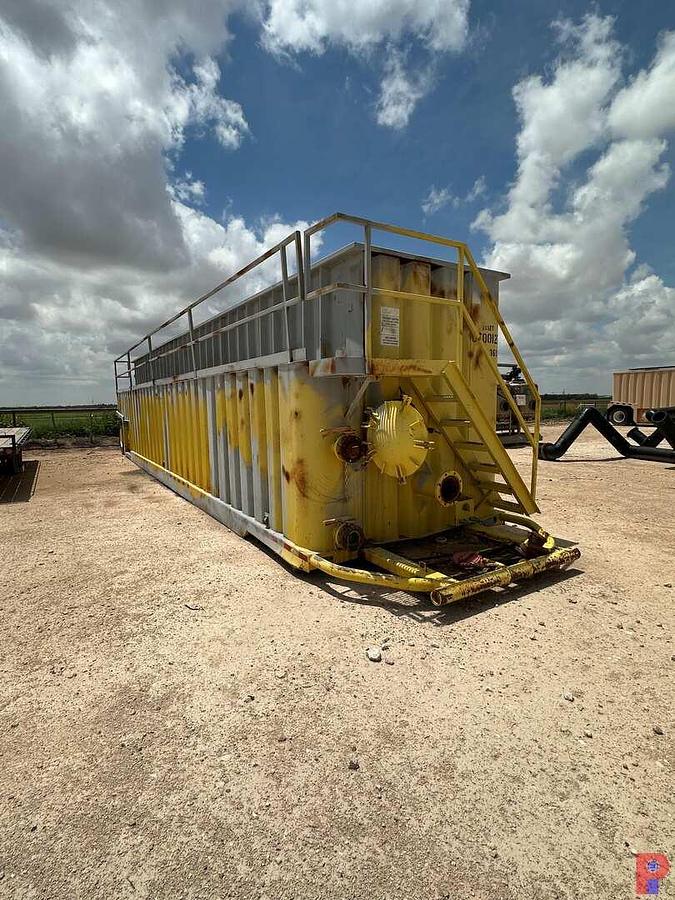 Used 500 BBL. WHEELED WEIR TANK W/ LINER
