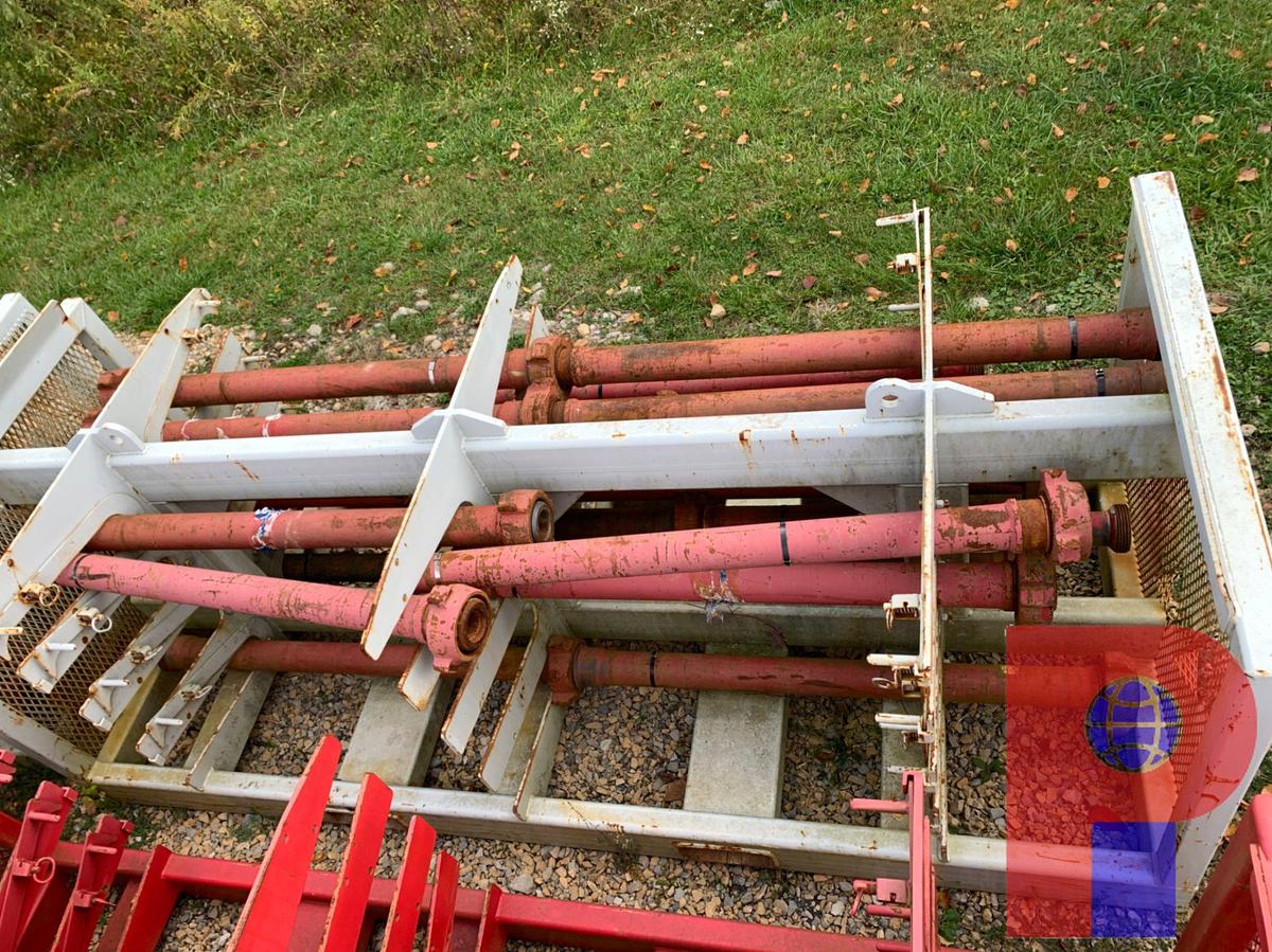 Used (15X$) 5’-10’ JTS. OF 3” FIG 1502 15K WP FLOW IRON ON TRANSPORT RACK