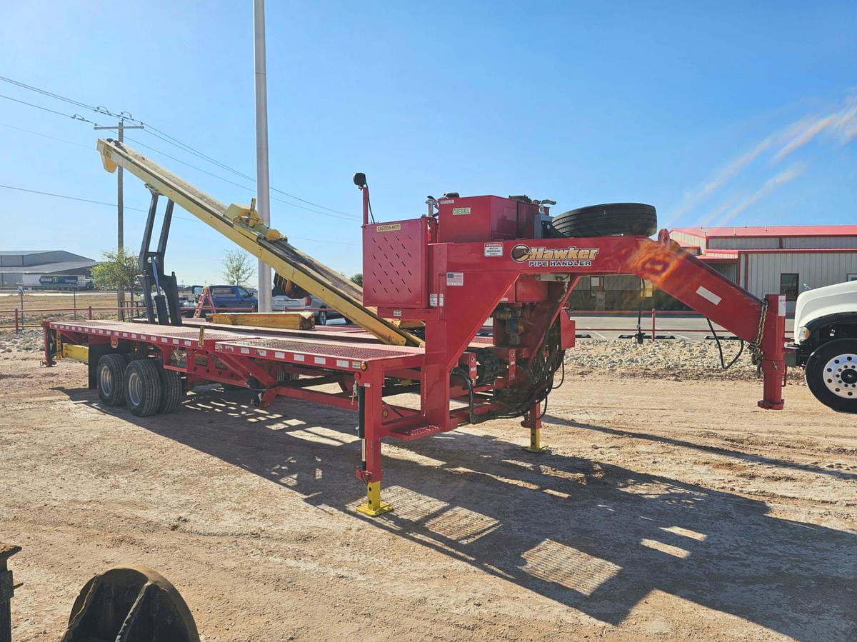Used 2023 HAWKER WELL WORKS  30'X8.5' T/A GOOSENECK PIPE HANDLER
