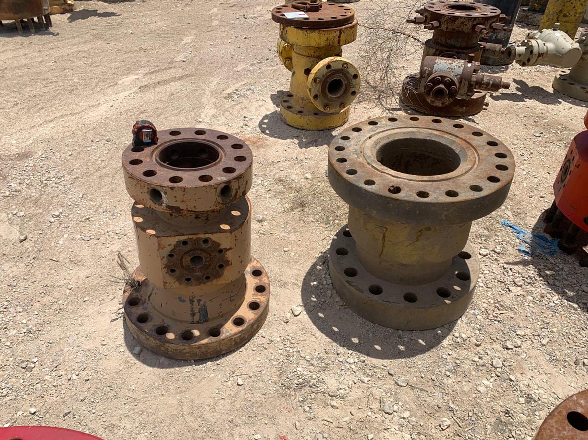 Used (6x) Assorted Multi Bolt Casing Spools
