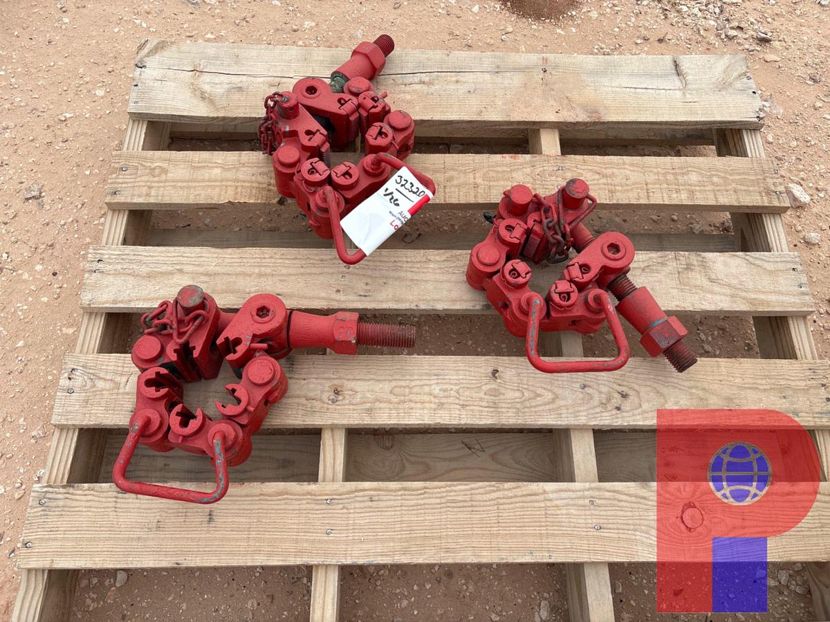 Used (3) 6-SEGMENT SAFETY CLAMPS