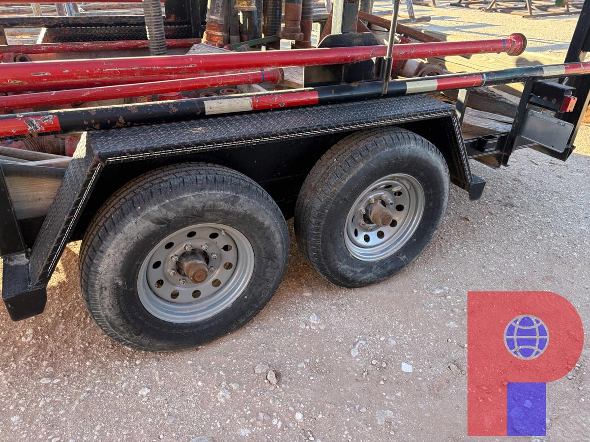 Used 2019 TEXAS BRAGG 16’ X 7’ T/A BUMPER PULL MONORAIL TRAILER