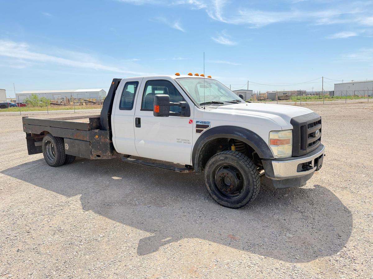 Used 2009 Ford F-450 Super Duty Ext. Cab Flatbed Dually Pickup